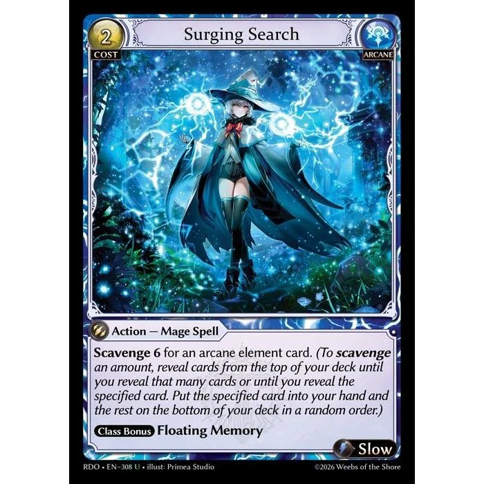 Surging Search (Curio Foil) (308) (Radiant Origins)