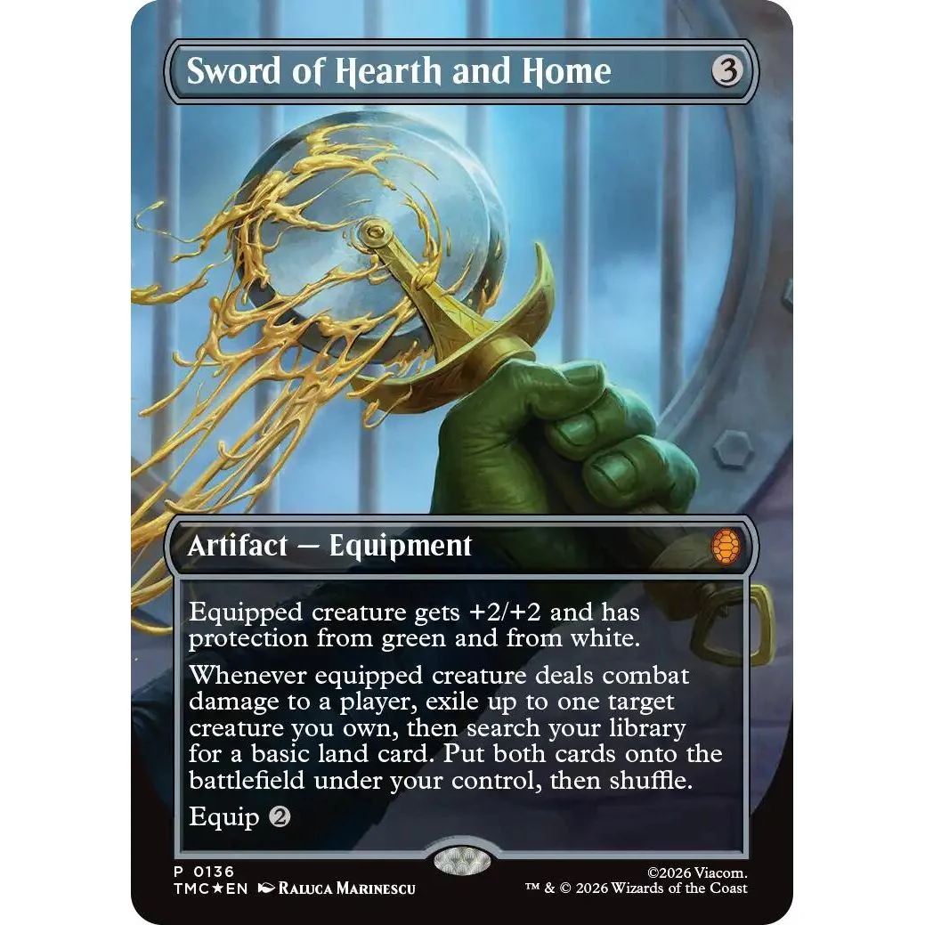 Sword of Hearth and Home (Borderless) (136) (Teenage Mutant Ninja Turtles)