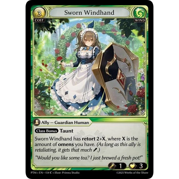 Sworn Windhand (Curio Foil) (154) (Phantom Monarchs)