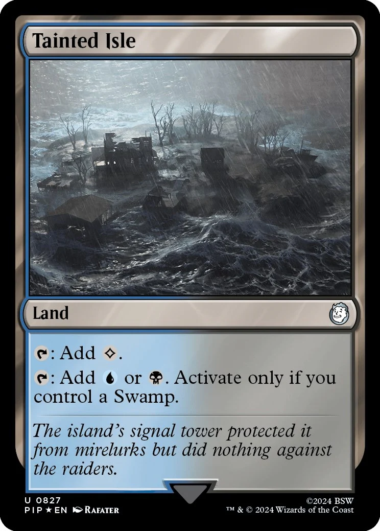 Tainted Isle (Surge Foil) (827) (Universes Beyond: Fallout)