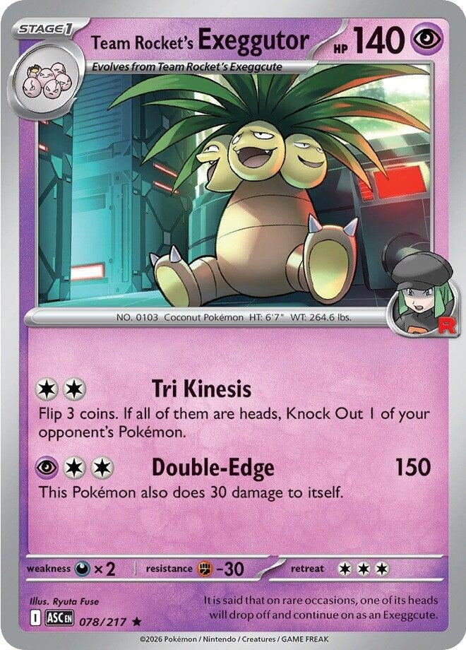 Team Rocket's  exeggutor (078/217) (ME: Ascended Heroes)