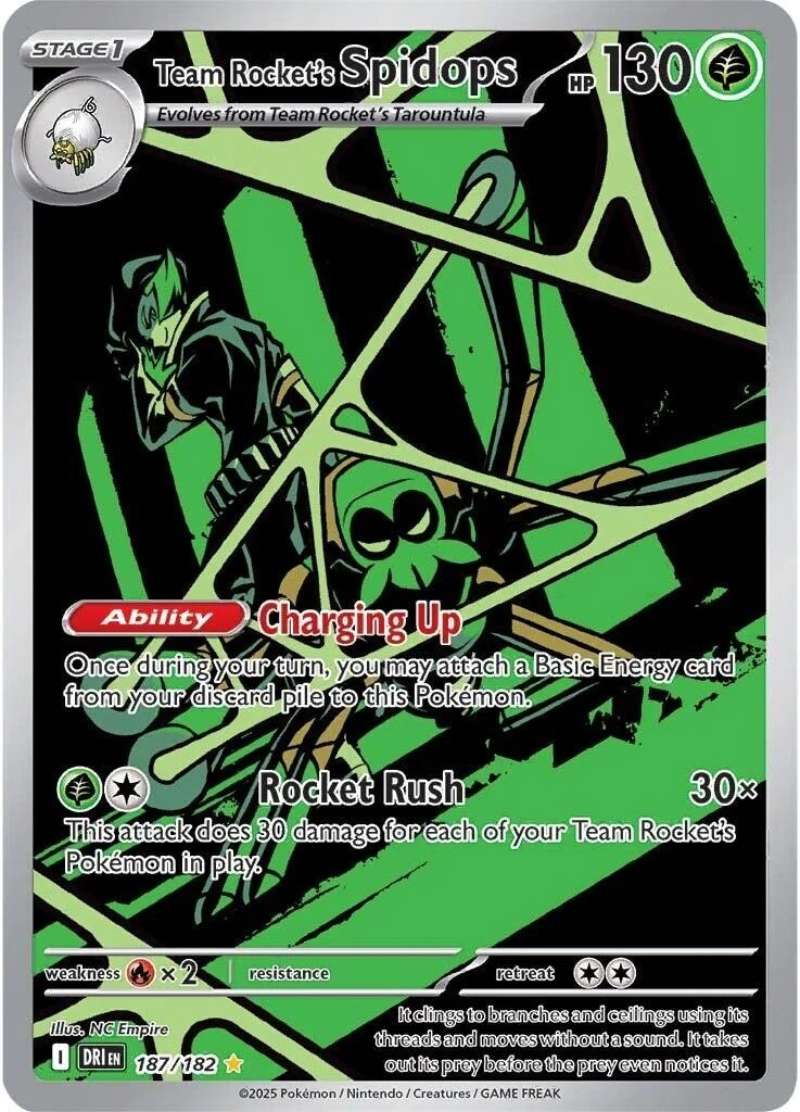 Team Rocket's Spidops (187/182) (SV10: Destined Rivals)