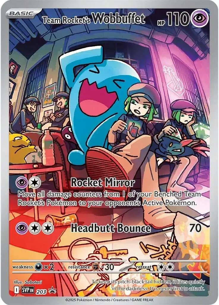 Team Rocket's Wobbuffet (203) (SV: Scarlet & Violet Promo Cards)
