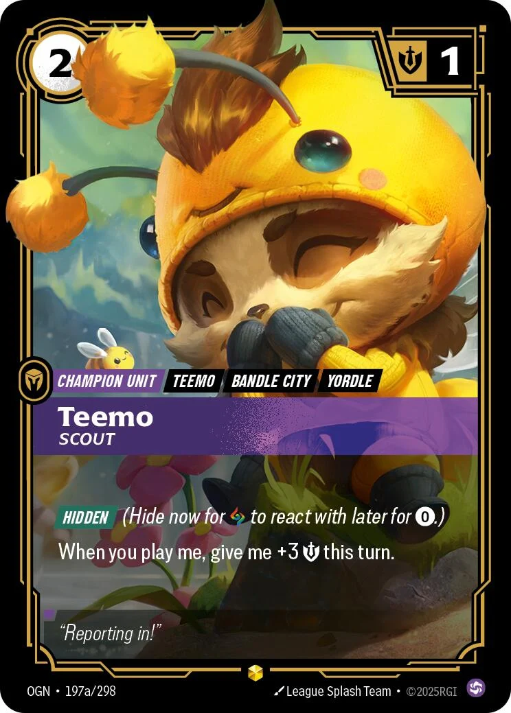 Teemo - Scout (Alternate Art) (197a/298) (Origins)