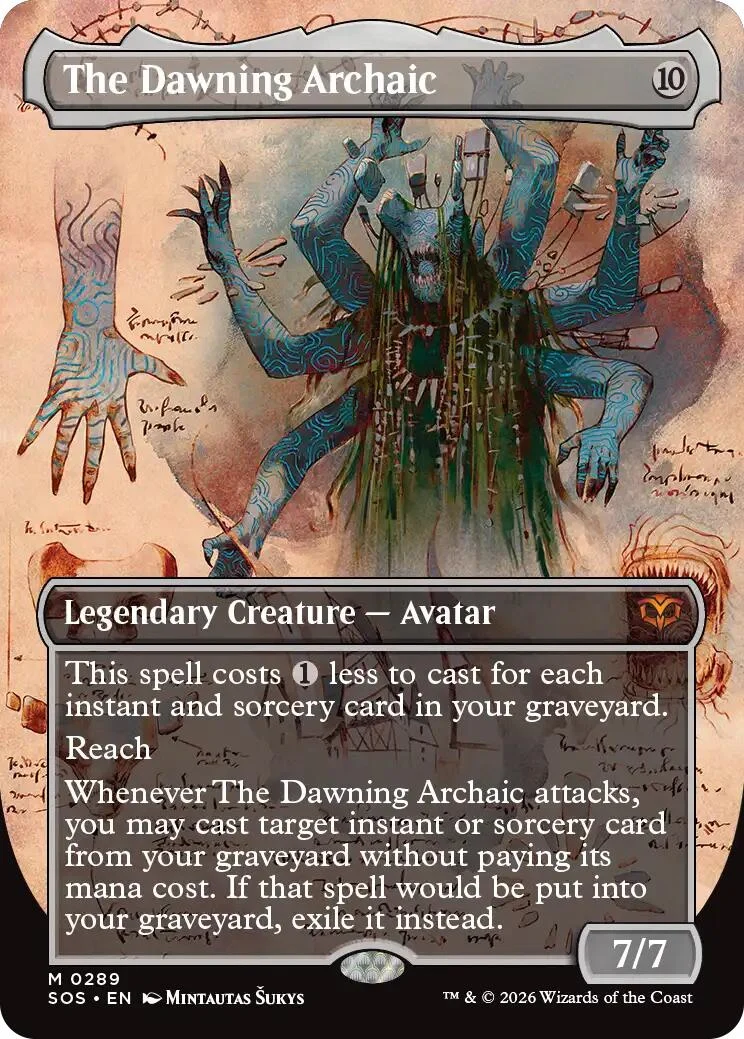 The Dawning Archaic (Borderless) (289) (Secrets of Strixhaven)