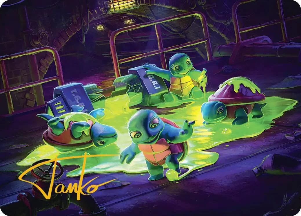 The Ooze Art Card (Gold-Stamped Signature) (18) (Teenage Mutant Ninja Turtles)