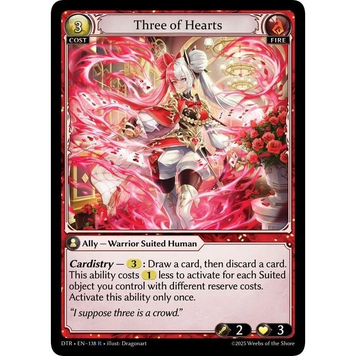 Three of Hearts (138) (Distorted Reflections)