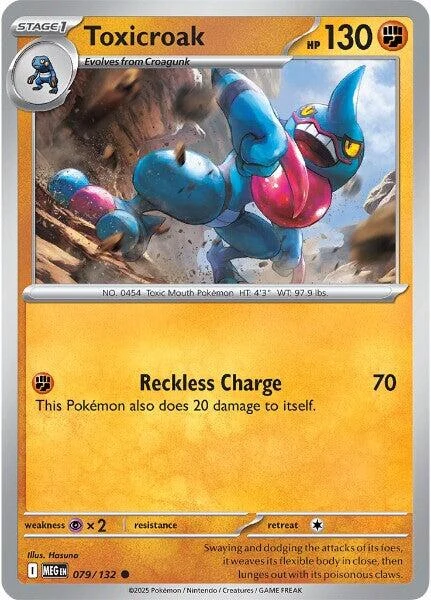 Toxicroak (079/132) (ME01: Mega Evolution)