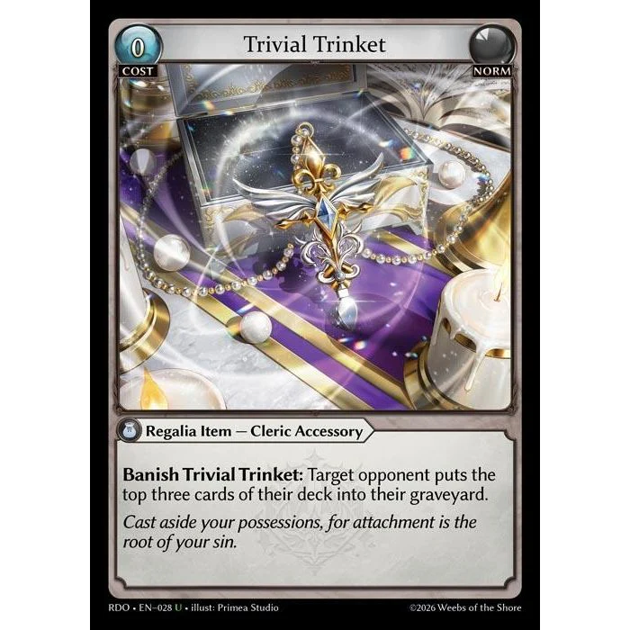 Trivial Trinket (Curio Foil) (028) (Radiant Origins)
