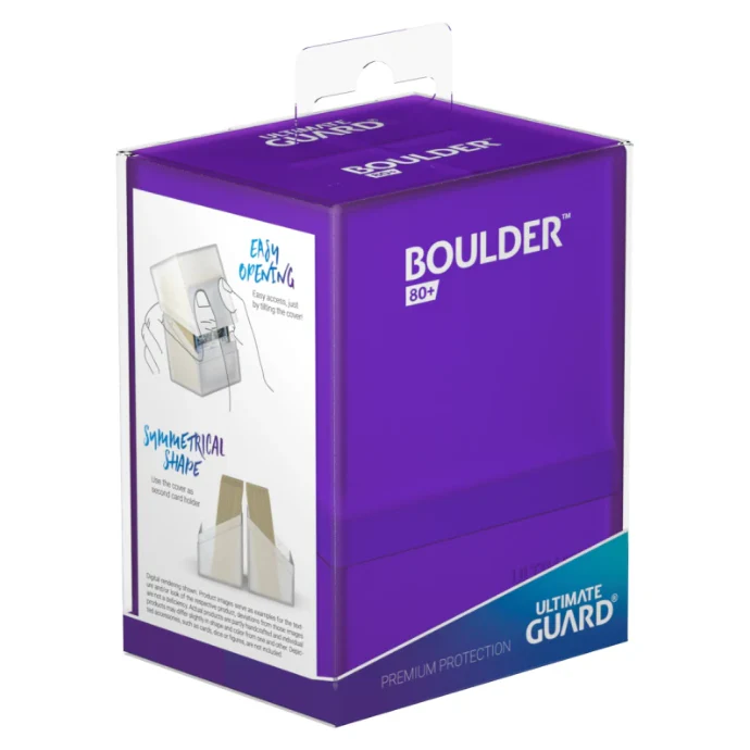 Ultimate Guard Boulder Deck Case 80+ Standard Size Amethyst Deck Box