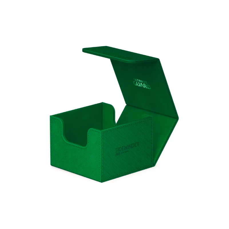 Ultimate Guard Sidewinder Deck Case 100+ Xenoskin Standard Size Monocolor Green Deck Box - Image 5