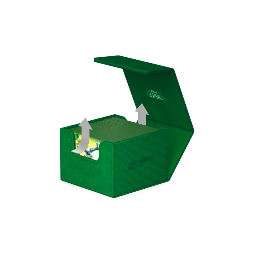 Ultimate Guard Sidewinder Deck Case 100+ Xenoskin Standard Size Monocolor Green Deck Box - Image 6