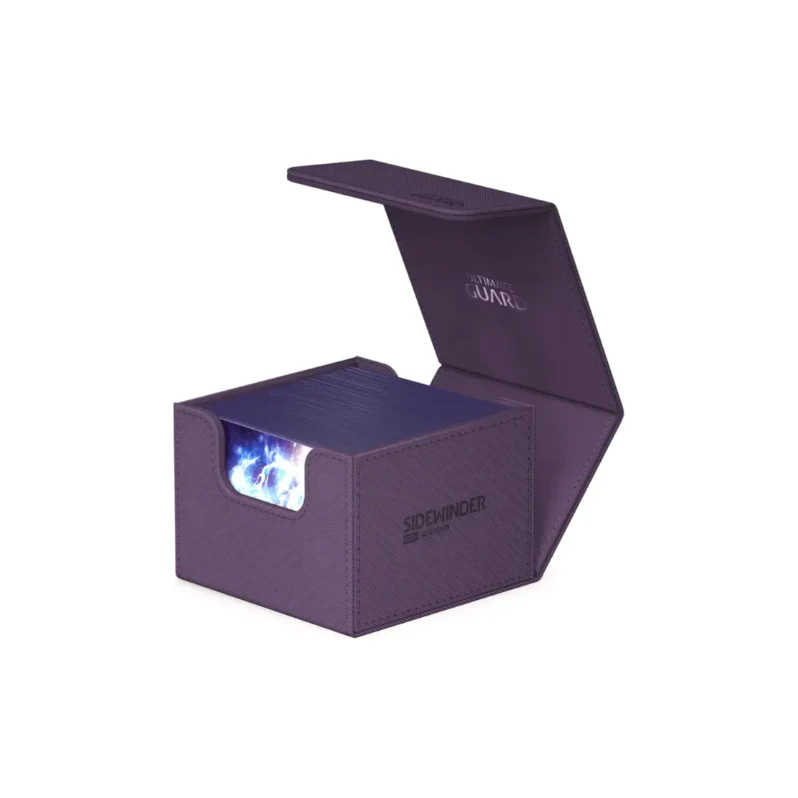 Ultimate Guard Sidewinder Deck Case 100+ Xenoskin Standard Size Monocolor Purple Deck Box - Image 4