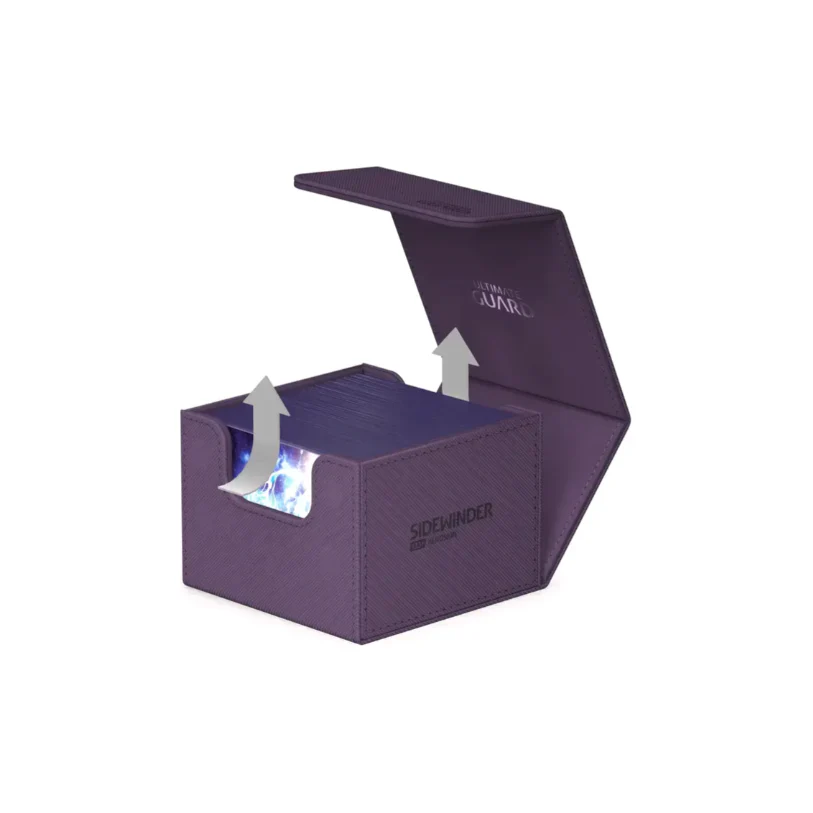 Ultimate Guard Sidewinder Deck Case 100+ Xenoskin Standard Size Monocolor Purple Deck Box - Image 6