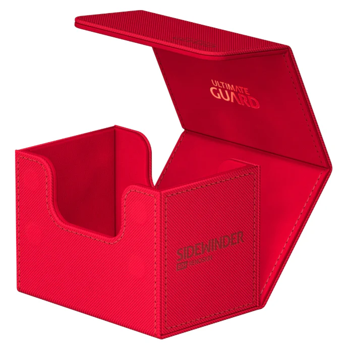Ultimate Guard Sidewinder Deck Case 80+ Xenoskin Standard Size Monocolor Red Deck Box - Image 4