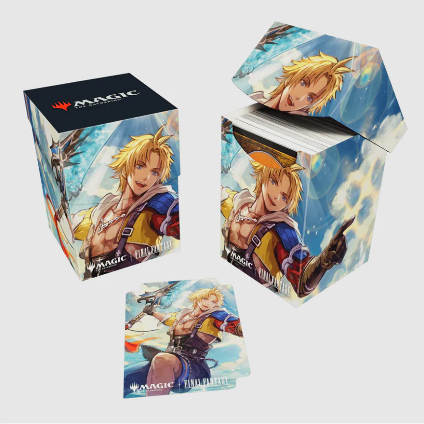 Ultra Pro- Magic: The Gathering—FINAL FANTASY Tidus, Yuna's Guardian 100+ Deck Box