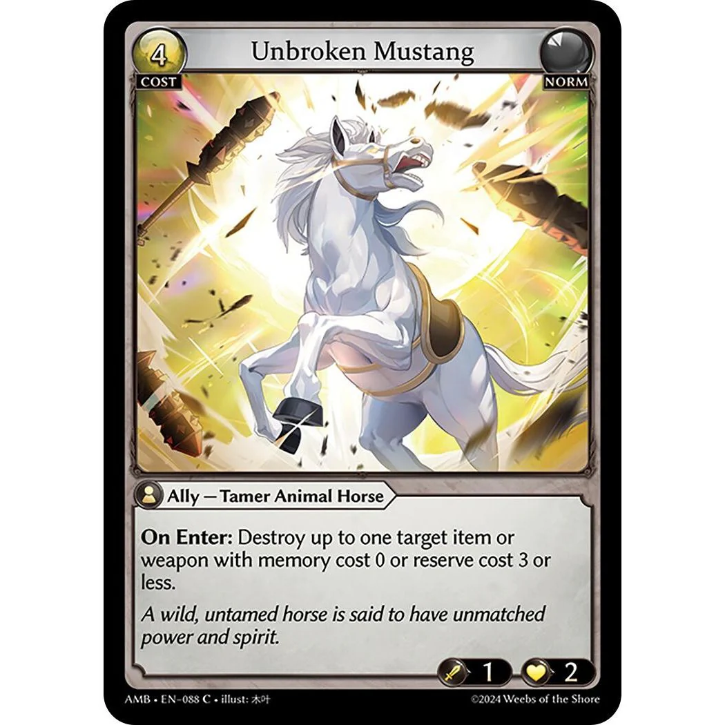 Unbroken Mustang (088) (Mortal Ambition)
