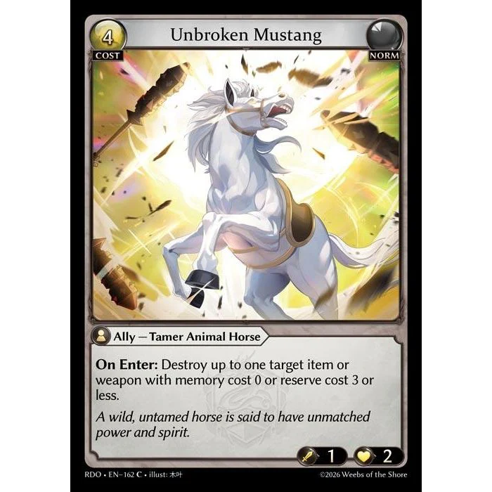 Unbroken Mustang (162) (Radiant Origins)