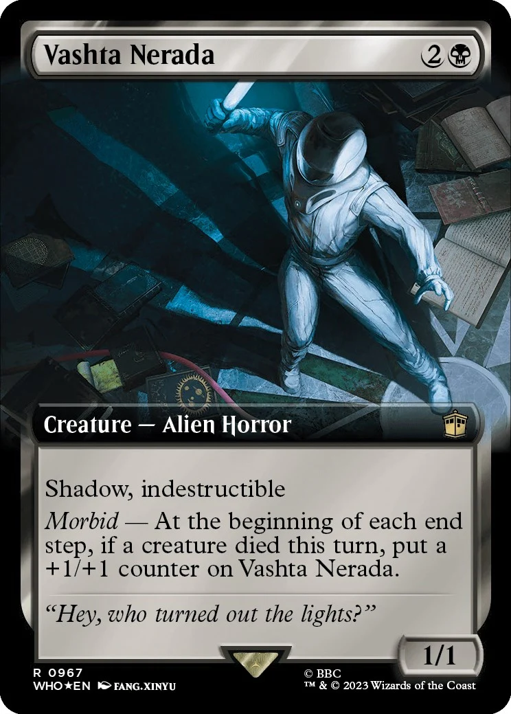 Vashta Nerada (Extended Art) (Surge Foil) (967) (Universes Beyond: Doctor Who)