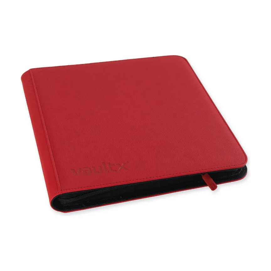 Vaultx - 12-Pocket Exo-Tec® Zip Binder - Fire Red - Image 2