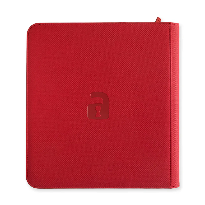 Vaultx - 12-Pocket Exo-Tec® Zip Binder - Fire Red - Image 3