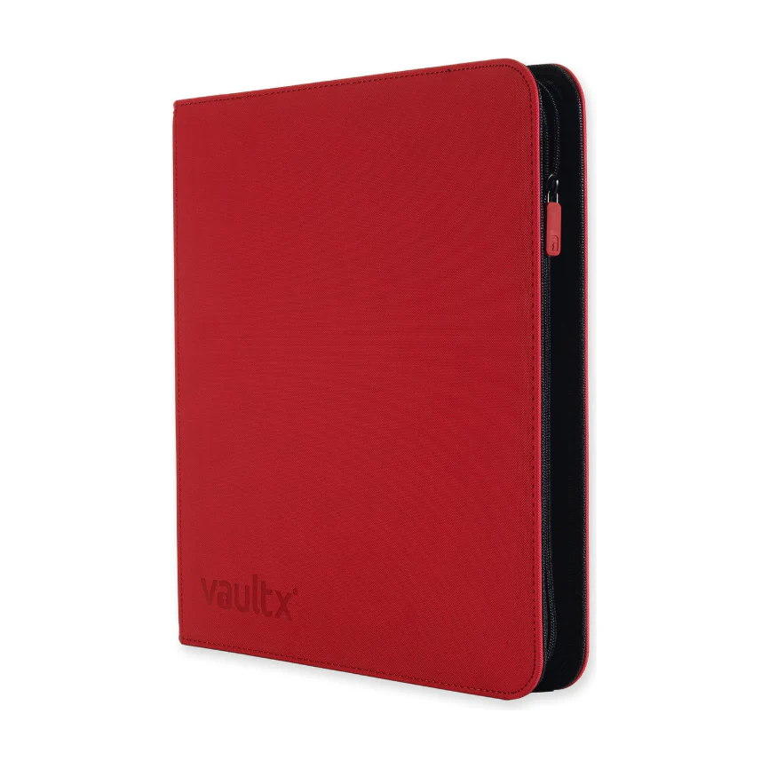 Vaultx - 12-Pocket Exo-Tec® Zip Binder - Fire Red - Image 4