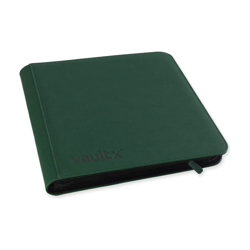 Vaultx - 12-Pocket Exo-Tec® Zip Binder XL - Forest Green - Image 2