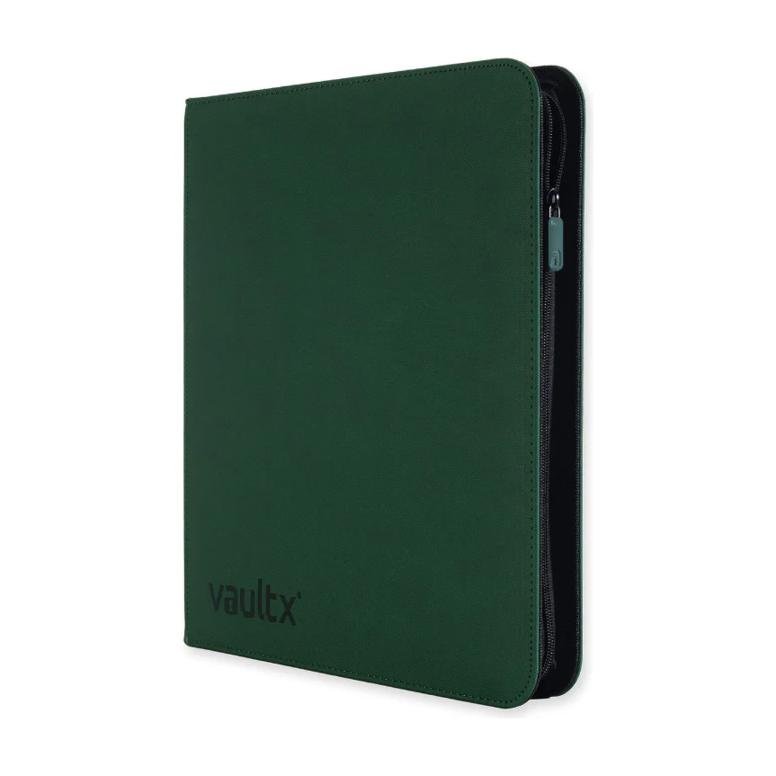 Vaultx - 12-Pocket Exo-Tec® Zip Binder XL - Forest Green - Image 4