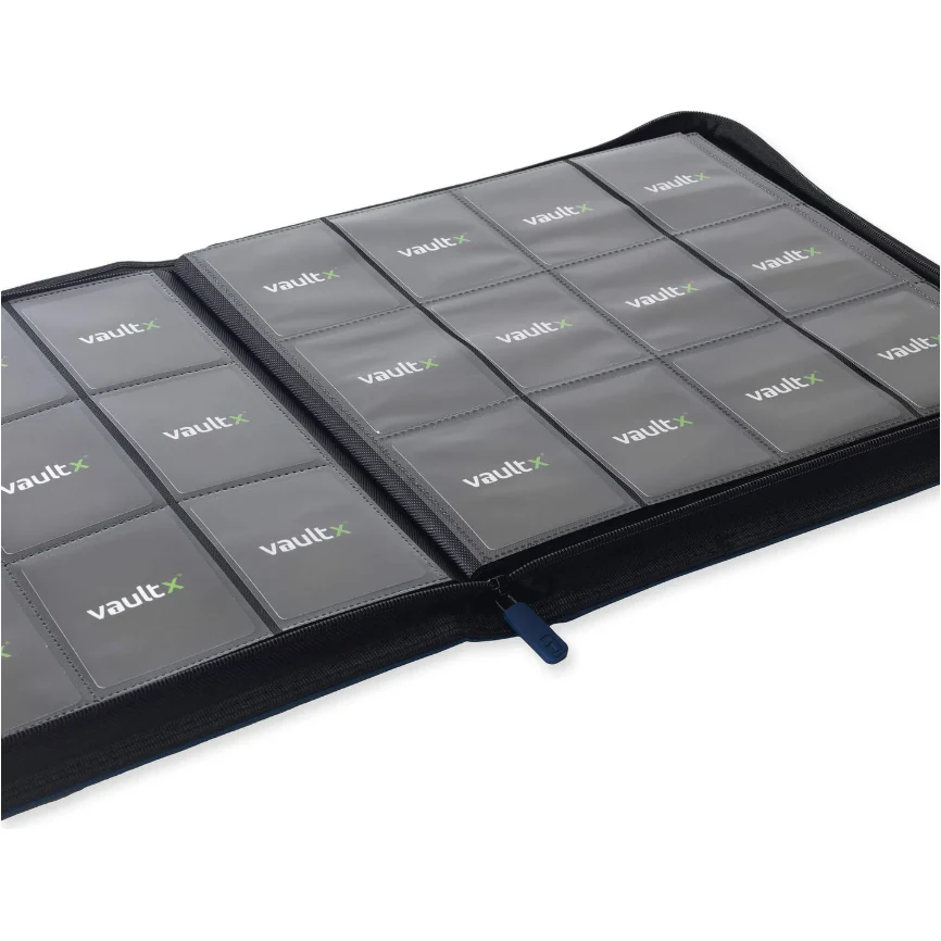 Vaultx - 12-Pocket Exo-Tec® Zip Binder XL - Royal Blue - Image 6