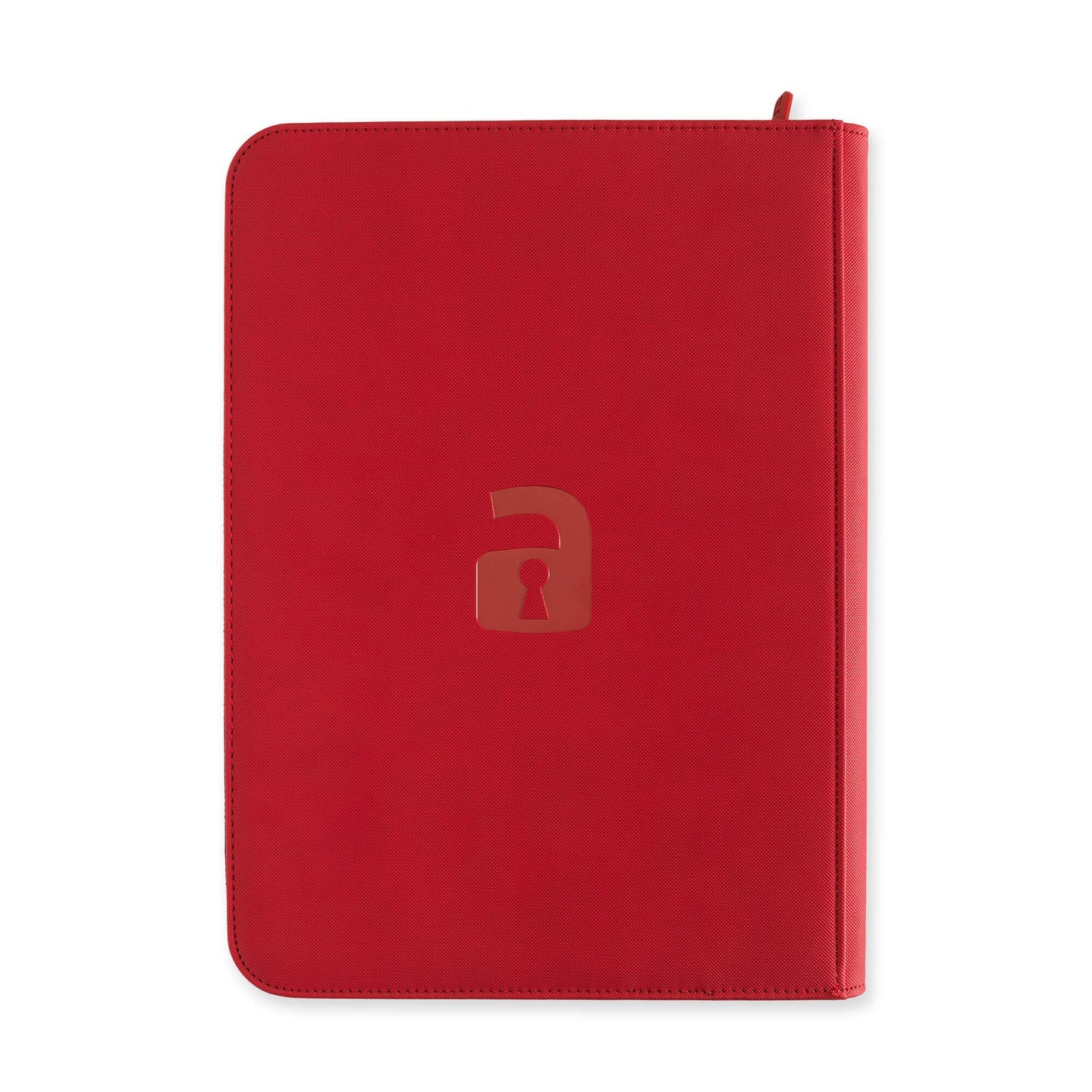 Vaultx - 9-Pocket Exo-Tec® Zip Binder - Fire Red
