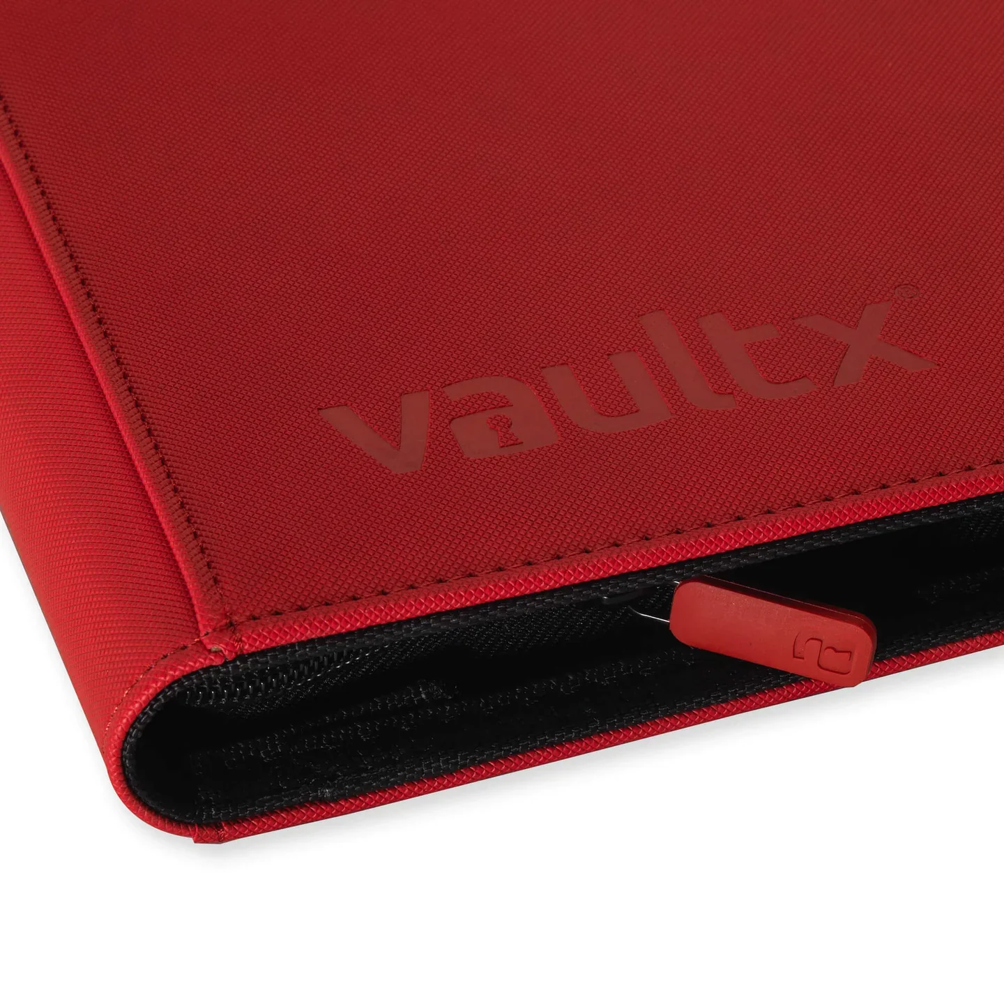 Vaultx - 9-Pocket Exo-Tec® Zip Binder - Fire Red - Image 3