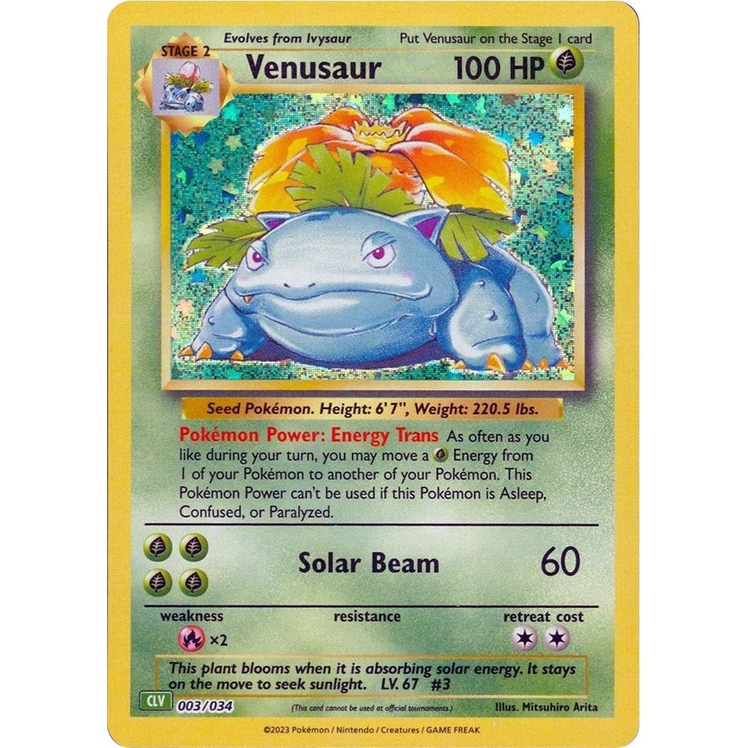 Venusaur (003/034) (Trading Card Game Classic)