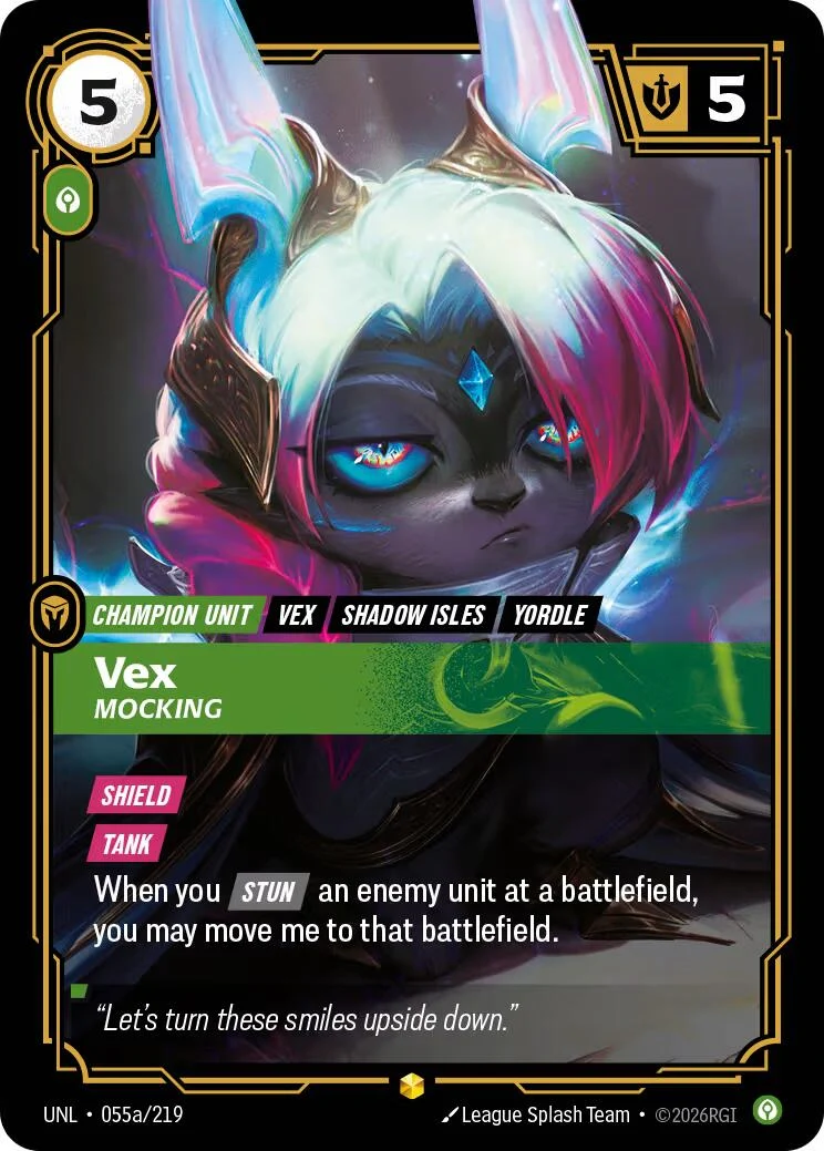Vex - Mocking (Alternate Art) (055a/219) (Unleashed)