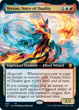 Veyran, Voice of Duality (Extended Art) (330) (Commander 2021)