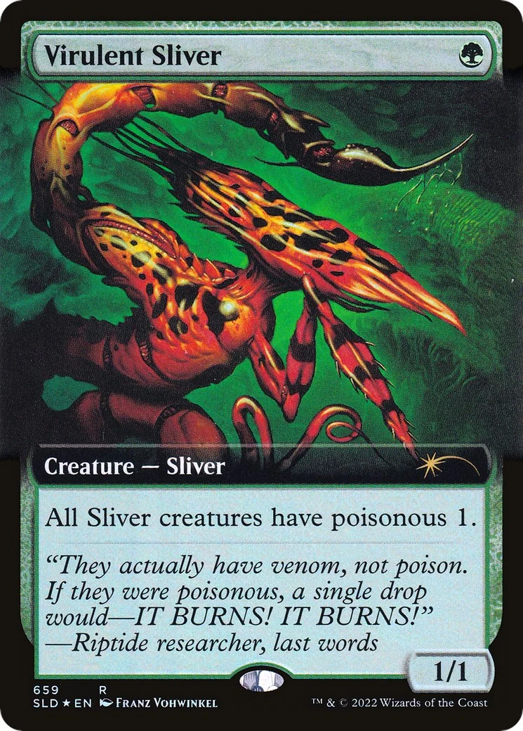Virulent Sliver (Extended Art) (659) (Secret Lair Drop Series)