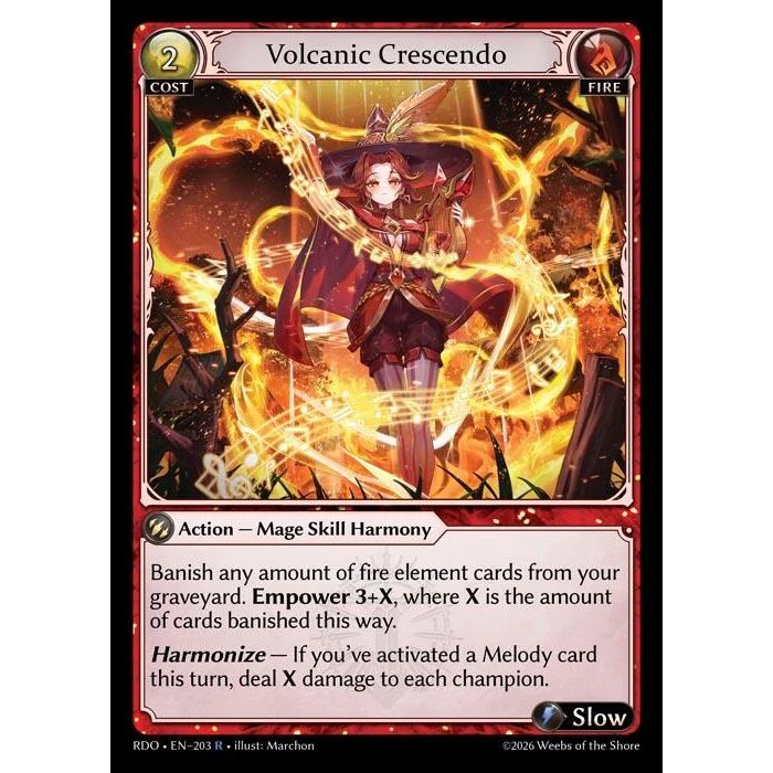 Volcanic Crescendo (203) (Radiant Origins)