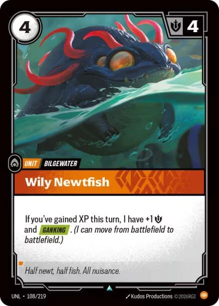 Wily Newtfish (108/219) (Unleashed)