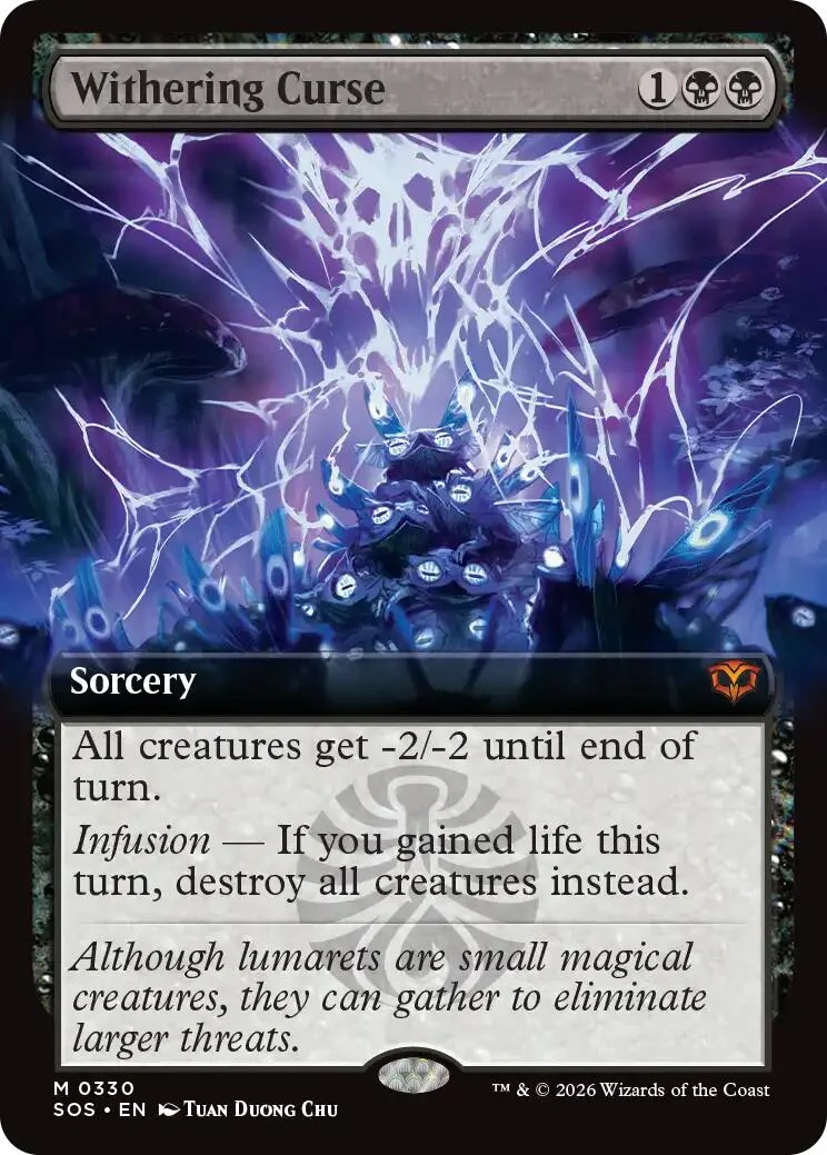 Withering Curse (Extended Art) (330) (Secrets of Strixhaven)