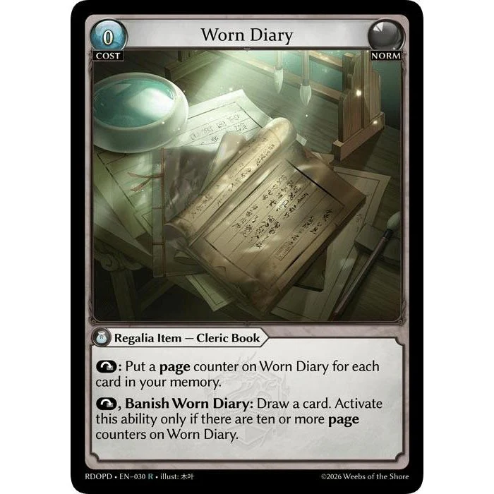 Worn Diary (030) (Radiant Origins: Pantheon)
