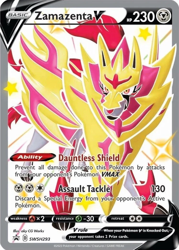 Zamazenta V (Shiny) - SWSH293 (SWSH293) (SWSH: Sword & Shield Promo Cards)