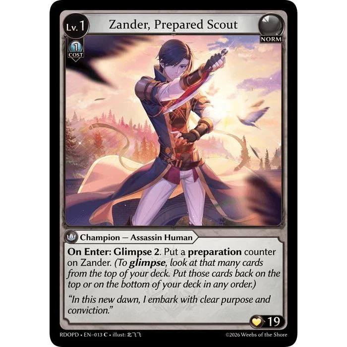 Zander, Prepared Scout (013) (Radiant Origins: Pantheon)