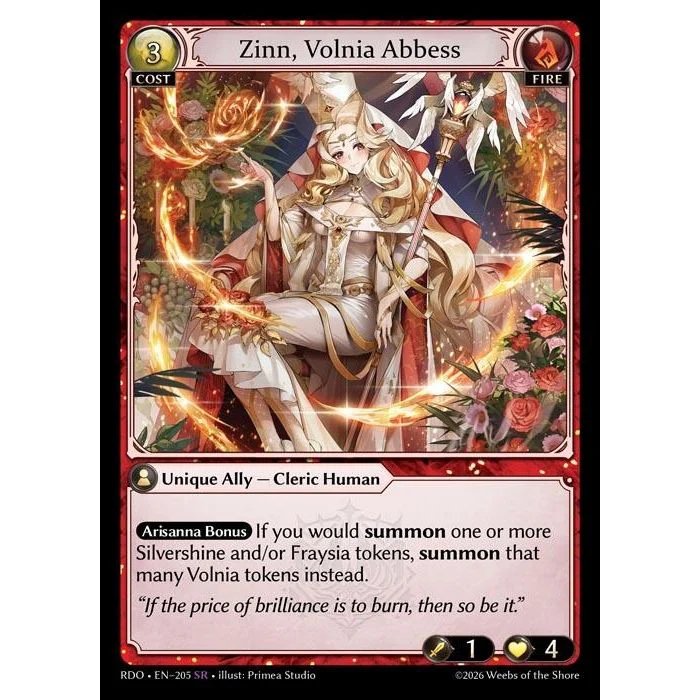 Zinn, Volnia Abbess (205) (Radiant Origins)