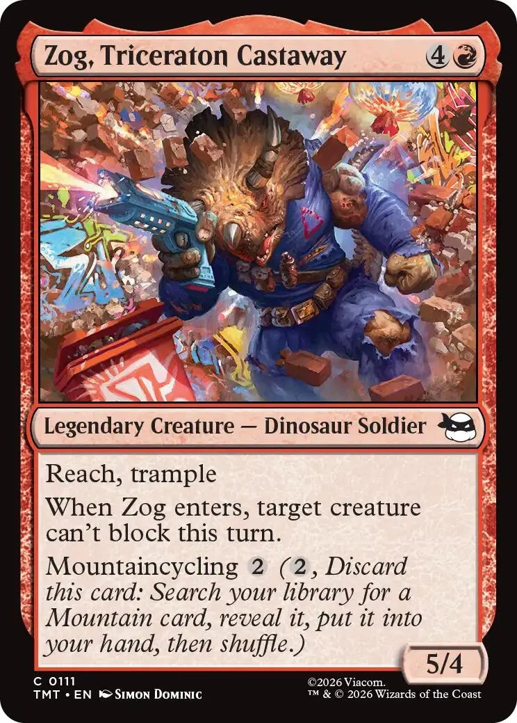 Zog, Triceraton Castaway (111) (Teenage Mutant Ninja Turtles)